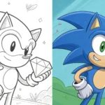 Sonic Coloring Pages