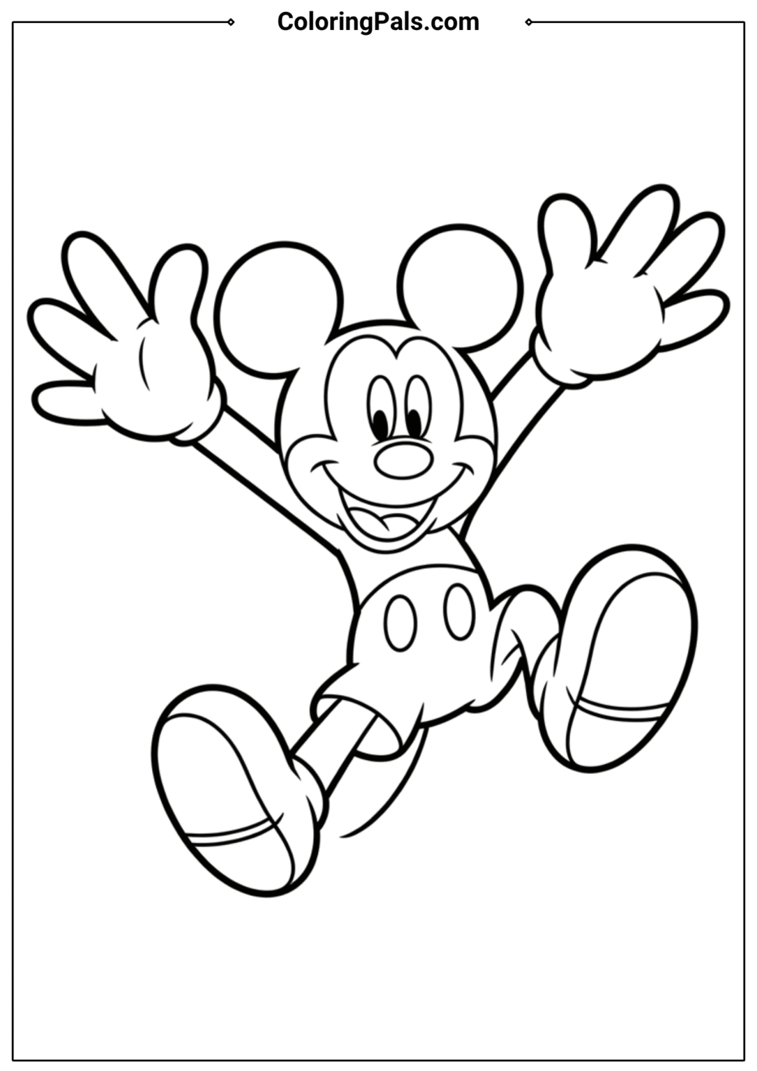 Over 50 Free Mickey Mouse Coloring Pages - Printable PDFs